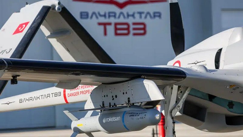 Высокоточный боеприпас MAM-T на борту TB-3 "Байрактар", Турция